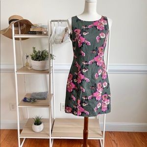 Fossil floral sheath dress